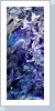 Acryl Fließtechnik60x30cm blau silber